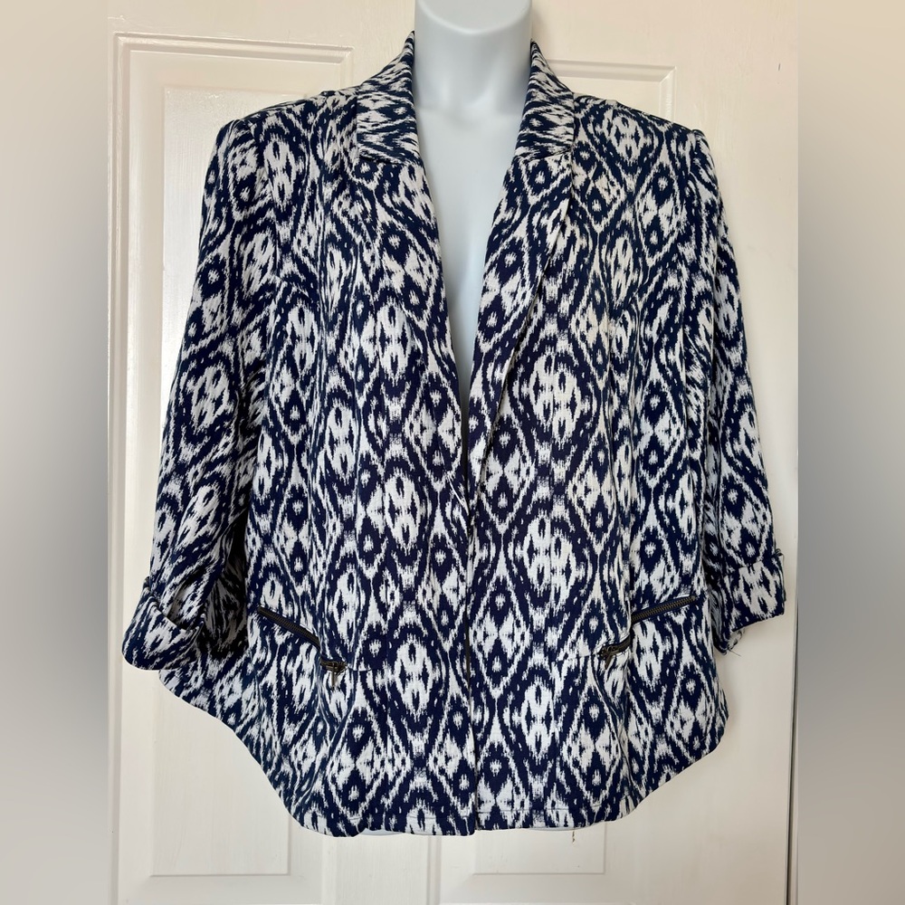 Kate & Mallory Navy and White Jacket